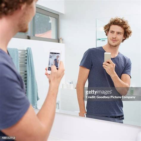 433 Man Mirror Selfie Stock Photos & High